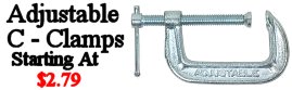 Adjustable C-Clamps