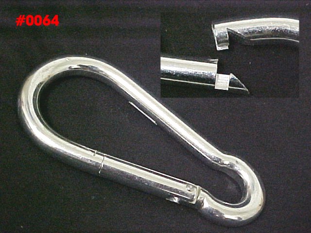 1/2" Steel Safety Spring Load Interlocking Pin Snap Hook