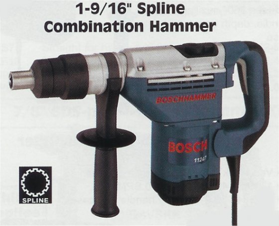 1-9/16" Spline Combination Hammer Drill