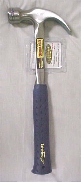 22oz. Estwing Milled Face Shock Reduction Claw Nail Hammer
