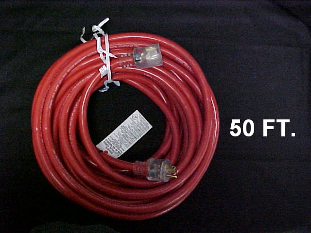 50' - 10 Gauge Contractor Grade Electric Cord