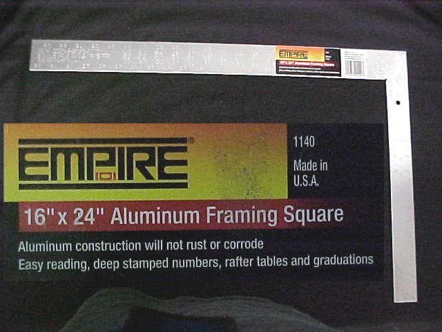 16" x 24" EMPIRE Masonry Aluminum Framming Square