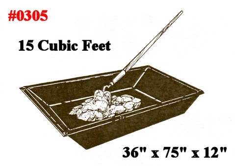 15 Cu. Ft. Steel Nestable Mortar Box - One Piece Construction