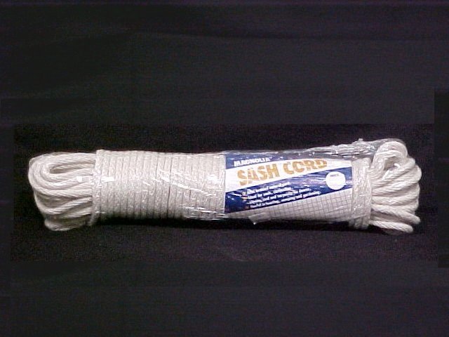 1/4"  Solid Braid  Weep Rope - Cotton Sash Cord - 100 Ft.