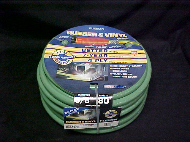 5/8" x 80' Construction Contractors Rubber & Vinyl Water Hose