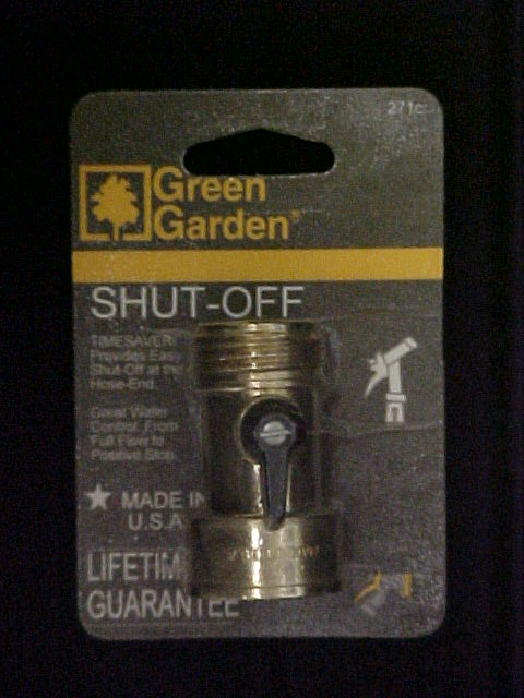 Single Valve Shut-Off Hose Adapter For Water Control