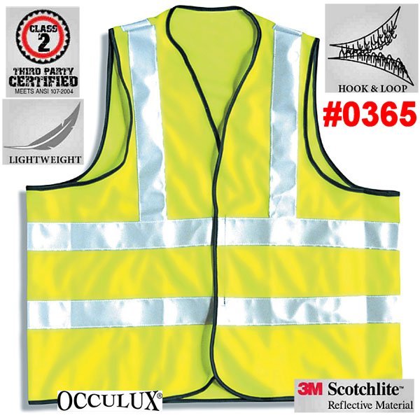 OccuNomix XL Traffic Construction Safety Vest With Reflective Strips
