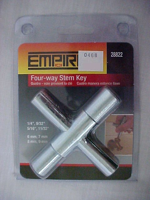 Four-Way Stem Key 1/4", 9/32", 5/16", 11/32"