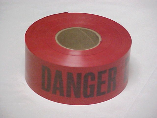 1000 Ft. Red Danger Construction Safety Warning Flagging Tape