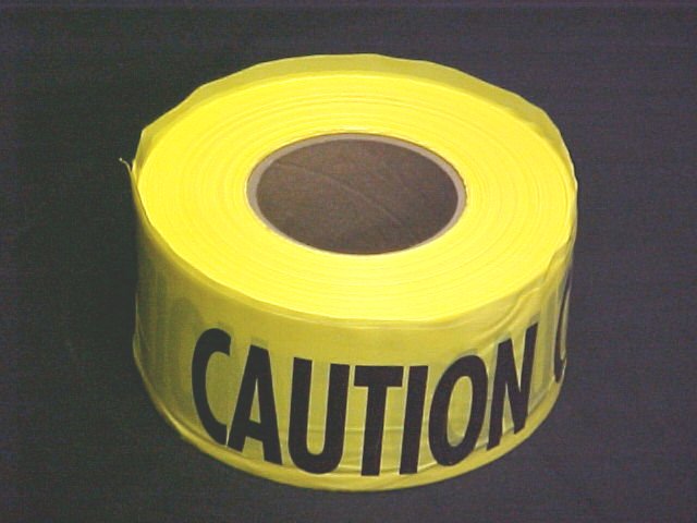 1000 Ft. Yellow Caution Construction Safety Warning Flagging Tape