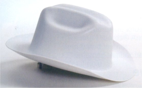 Cowboy Construction Safety Hard Hats - Western Outlaw White