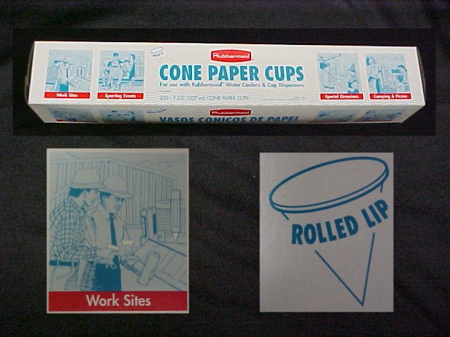 200 Count 7 Ounce Cone Shaped Paper Water/Beverage Drinking Cups
