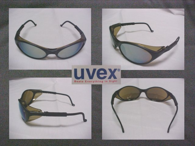 UVEX Bandit Sporty Design Safety Sun Glasses - W/Mirror Lens