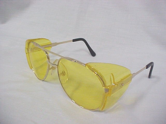 UVEX 9159 Excelsior Cool Gold Frame Safety Glasses W/Amber Lens