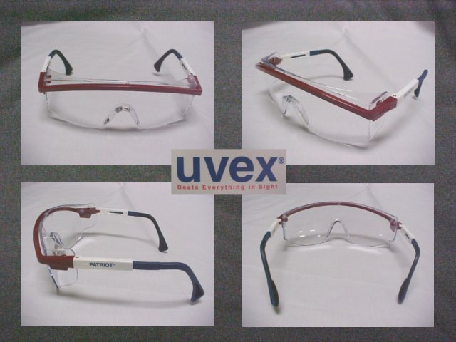 UVEX Patriot Stylish Industrial Safety Sun Glasses W/Clear Lens