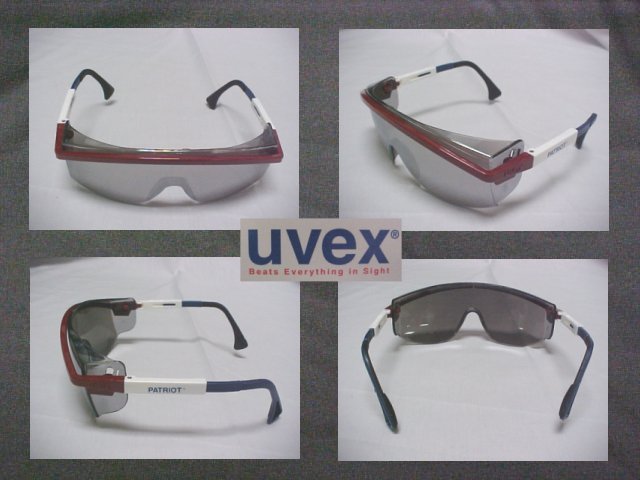 UVEX Patriot Stylish Industrial Safety Sun Glasses W/Mirror Lens