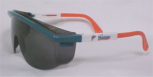UVEX Astrospec 3000 NFL Miami Dolphins Safety Glasses