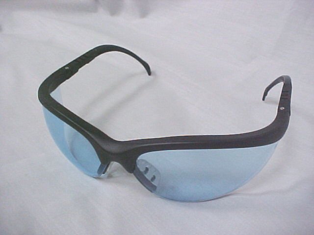 Crews Klondike Stylish Sport Safety Sun Glasses W/Light Blue Lens