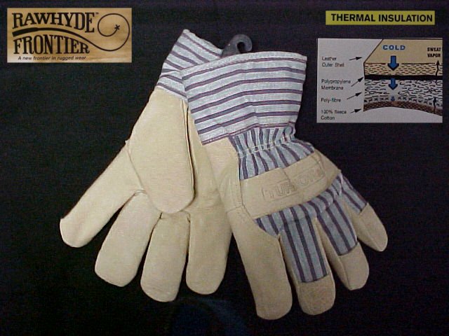Lined Premium Pigskin Construction Contractor's Work Gloves