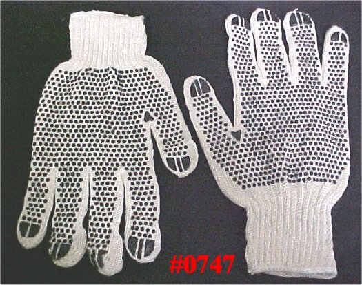 DOT Grip Work Gloves - Each Gloves Fits Both Hands