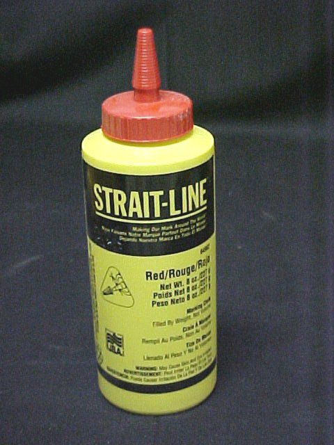 8oz. Irwin Red  Powdered Marking Chalk String Line Box Refill