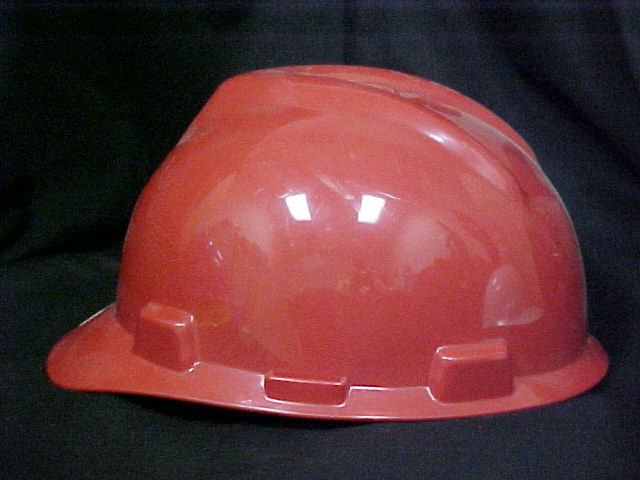 Mine Safety Appliances Construction Safety  Protective Hard Hat - Red