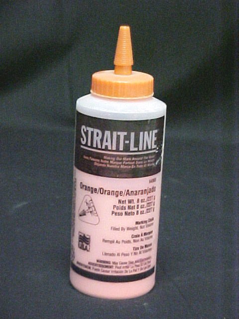 8oz. Irwin Flourecent Orange Powdered Chalk String Line Box Refill