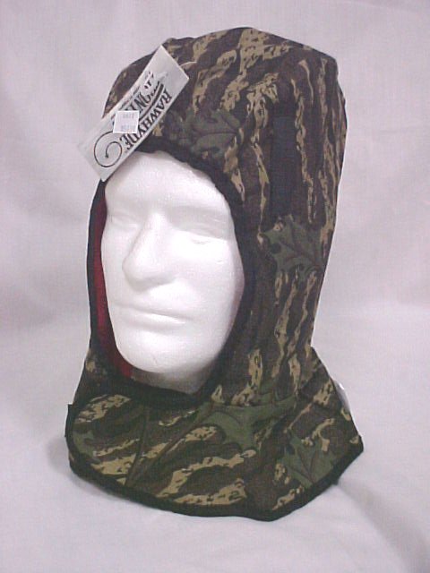 Camouflage W/Red Fleece Lining & Warming Pack Ear Pockets