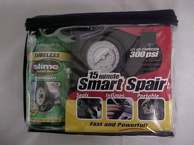 15 Minute Smart Spair - 16oz. Slime & 12v DC Air Compressor