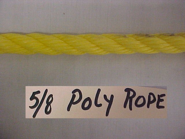 5/8" Poly Rope - Sold By The Foot