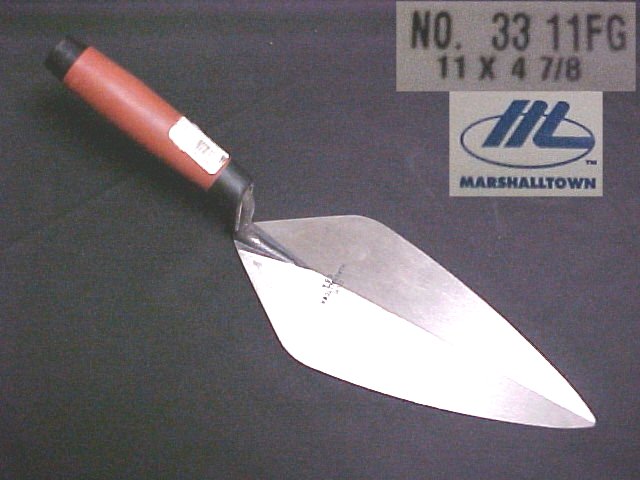 11" London Pattern Brick Trowel With DuraSoft  Handle