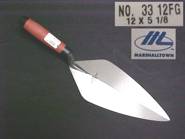 12" London Pattern Brick Trowel With DuraSoft  Handle