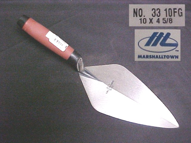 10" London Pattern Brick Trowel With DuraSoft  Handle