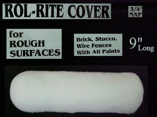 9" Roller Cover For Rough Surface - 3/4" NAP