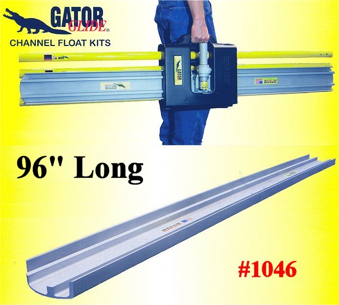 96" GatorTools Magnesium Blade Concrete Channel Float Kit