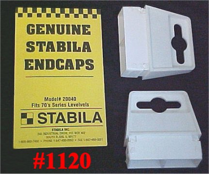 Stabila Replacement End Caps - Fits 70's Series Masonry Levels