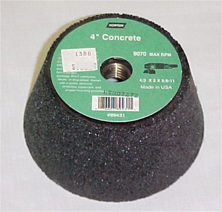 4" x 3" x 5/8-11" Norton Abrasive Masonry Grinding Wheel