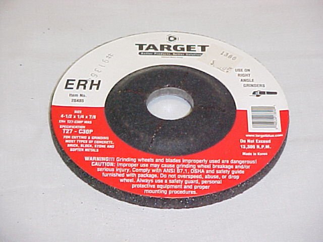 4 1/2" x 1/4" Target Masonry Grinding Wheel