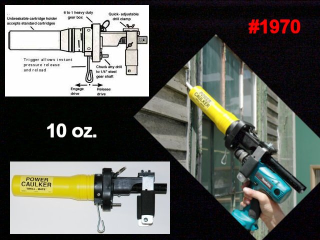 QUIKPOINT DRILL-MATE 10 oz. Power Caulker - Caulking Gun