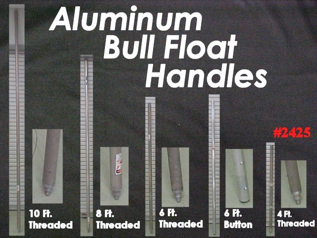 4' x 1-3/4" Magnesium Threaded Aluminum Bull Float Handle