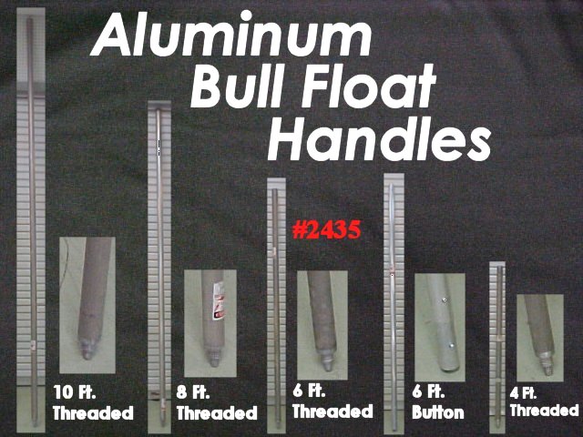 6' x 1-3/4" Magnesium Threaded Aluminum Bull Float Handle