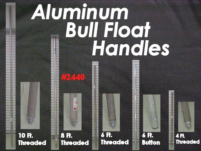 8' x 1-3/4" Magnesium Threaded Aluminum Bull Float Handle