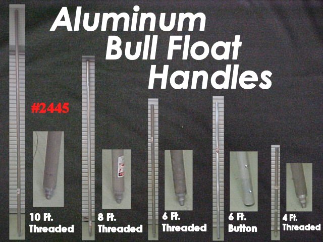 10' x 1-3/4" Magnesium Threaded Aluminum Bull Float Handle