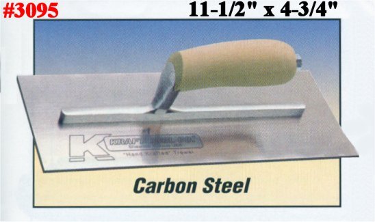 11-1/2" x 4-3/4" Carbon Steel Eifs Stucco, Dryvit & Plaster Trowel