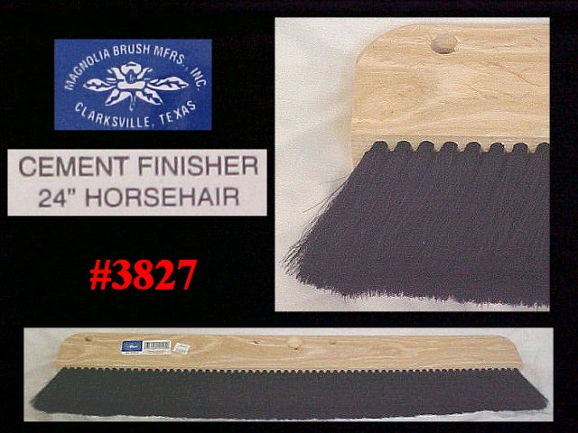 24" Horse Hair Concrete & Cement Finishing Brush