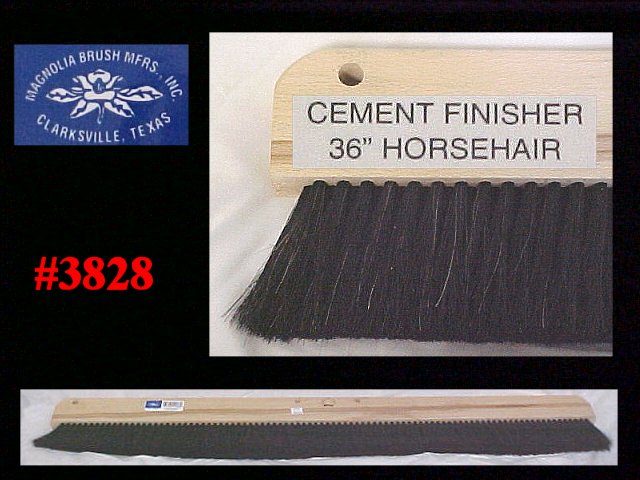 36" Horse Hair Concrete & Cement Finishing Brush