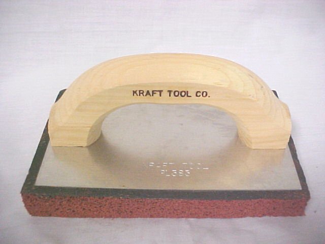 8" x 5" x 1" Kraft Masonry Cleaning Coarse Red Rubber Float
