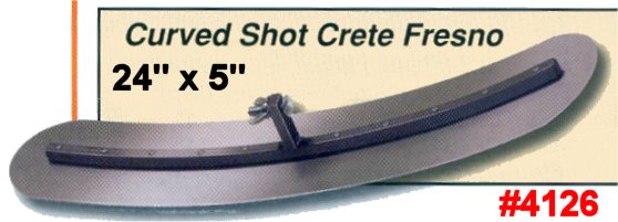 24" x 5" Round End Curved Shot Crete Working Fresno