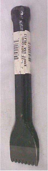 8" x 3/4" x 1-3/4"  Kraft Steel Tooth Stone Mason's Chisel