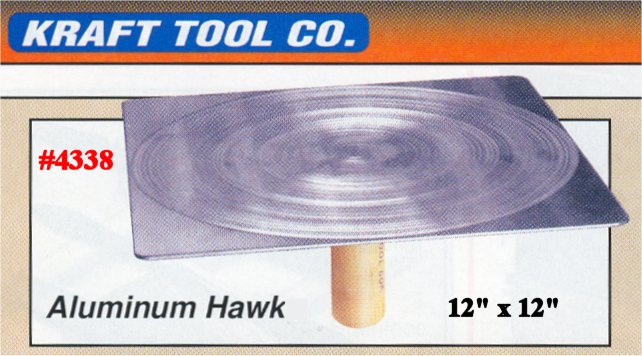 12" x 12" Aluminium Hawk W/1/2" Rubber Callous Preventer